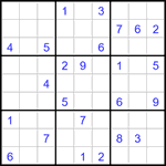 Судоку 9х9 #3006 очень трудный