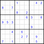 Судоку 9х9 #3008 очень трудный