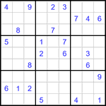 Судоку 9х9 #3009 очень трудный