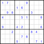 Судоку 9х9 #3015 очень трудный