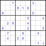 Судоку 9х9 #3017 очень трудный