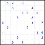 Судоку 9х9 #3019 очень трудный