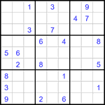 Судоку 9х9 #3021 очень трудный
