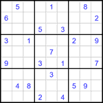 Судоку 9х9 #3022 очень трудный