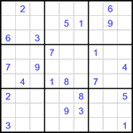 Судоку 9х9 #3023 очень трудный
