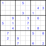 Судоку 9х9 #3024 очень трудный