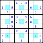 Судоку-центр 9х9 #1 легкий Судоку-центр 9х9 #1 легкий