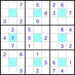 Судоку-центр 9х9 #7 легкий Судоку-центр 9х9 #7 легкий