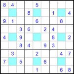 Судоку-центр 9х9 #10 легкий Судоку-центр 9х9 #10 легкий