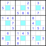 Судоку-центр 9х9 #13 легкий Судоку-центр 9х9 #13 легкий