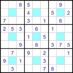 Судоку-центр 9х9 #18 легкий Судоку-центр 9х9 #18 легкий