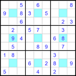 Судоку-центр 9х9 #21 легкий Судоку-центр 9х9 #21 легкий