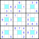 Судоку-центр 9х9 #22 легкий Судоку-центр 9х9 #22 легкий