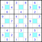 Судоку-центр 9х9 #26 легкий Судоку-центр 9х9 #26 легкий