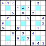 Судоку-центр 9х9 #25 средний Судоку-центр 9х9 #25 средний