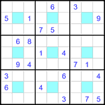 Судоку-центр 9х9 #1 трудный