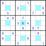 Судоку-центр 9х9 #3 трудный