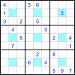 Судоку-центр 9х9 #6 трудный