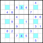 Судоку-центр 9х9 #30 трудный Судоку-центр 9х9 #30 трудный