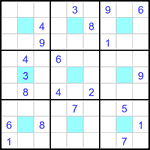 Судоку-центр 9х9 #2 очень трудный