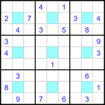 Судоку-центр 9х9 #3 очень трудный