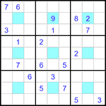 Судоку-центр 9х9 #4 очень трудный