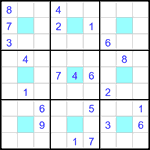 Судоку-центр 9х9 #6 очень трудный