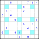 Судоку-центр 9х9 #7 очень трудный