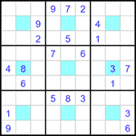 Судоку-центр 9х9 #25 очень трудный Судоку-центр 9х9 #25 очень трудный