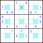 Судоку-центр 9х9 #26 очень трудный Судоку-центр 9х9 #26 очень трудный