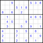 Судоку 9х9 #3068 легкий