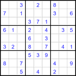 Судоку 9х9 #3071 легкий