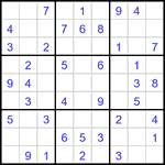 Судоку 9х9 #3073 легкий