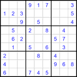 Судоку 9х9 #3074 легкий