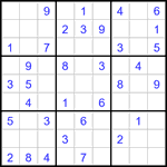 Судоку 9х9 #3095 легкий