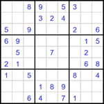 Судоку 9х9 #3097 легкий