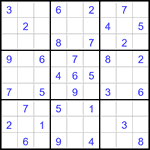 Судоку 9х9 #3098 легкий