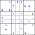 Судоку 9х9 #3032 средний