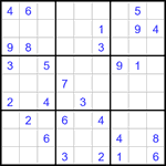 Судоку 9х9 #3033 средний