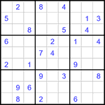 Судоку 9х9 #3039 средний