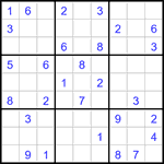 Судоку 9х9 #3043 средний