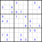 Судоку 9х9 #3044 средний