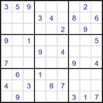 Судоку 9х9 #3068 средний
