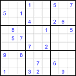 Судоку 9х9 #3031 трудный