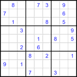 Судоку 9х9 #3035 трудный