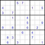 Судоку 9х9 #3038 трудный
