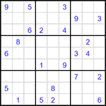 Судоку 9х9 #3044 трудный