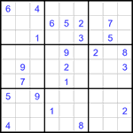 Судоку 9х9 #3047 трудный