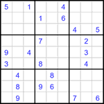 Судоку 9х9 #3049 трудный