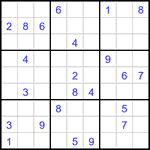Судоку 9х9 #3059 трудный